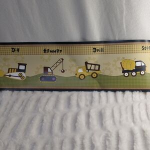 Vintage Construction Vehicle Wallpaper Boarder‎ 26 Feet X 6 Inches